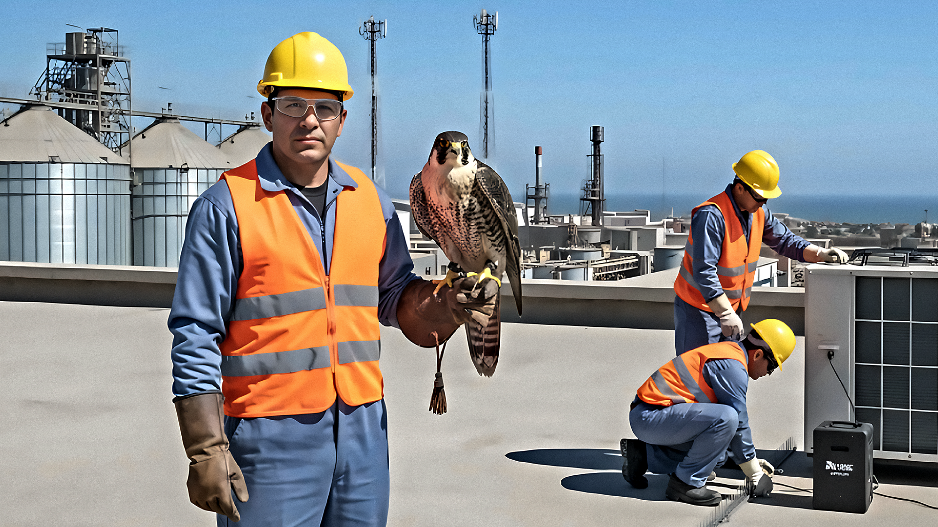 Control aviar — instalación en fachadas